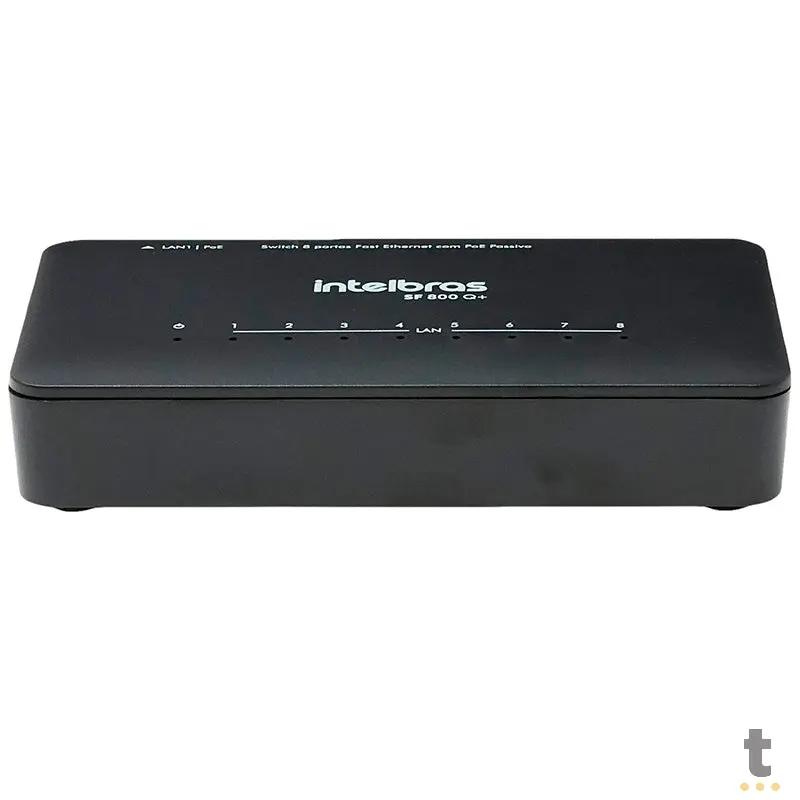 Switch 08 Portas Fast Ethernet 10/100 Mbps Intelbras Sf 800 Q+ - 4760020 Truedata